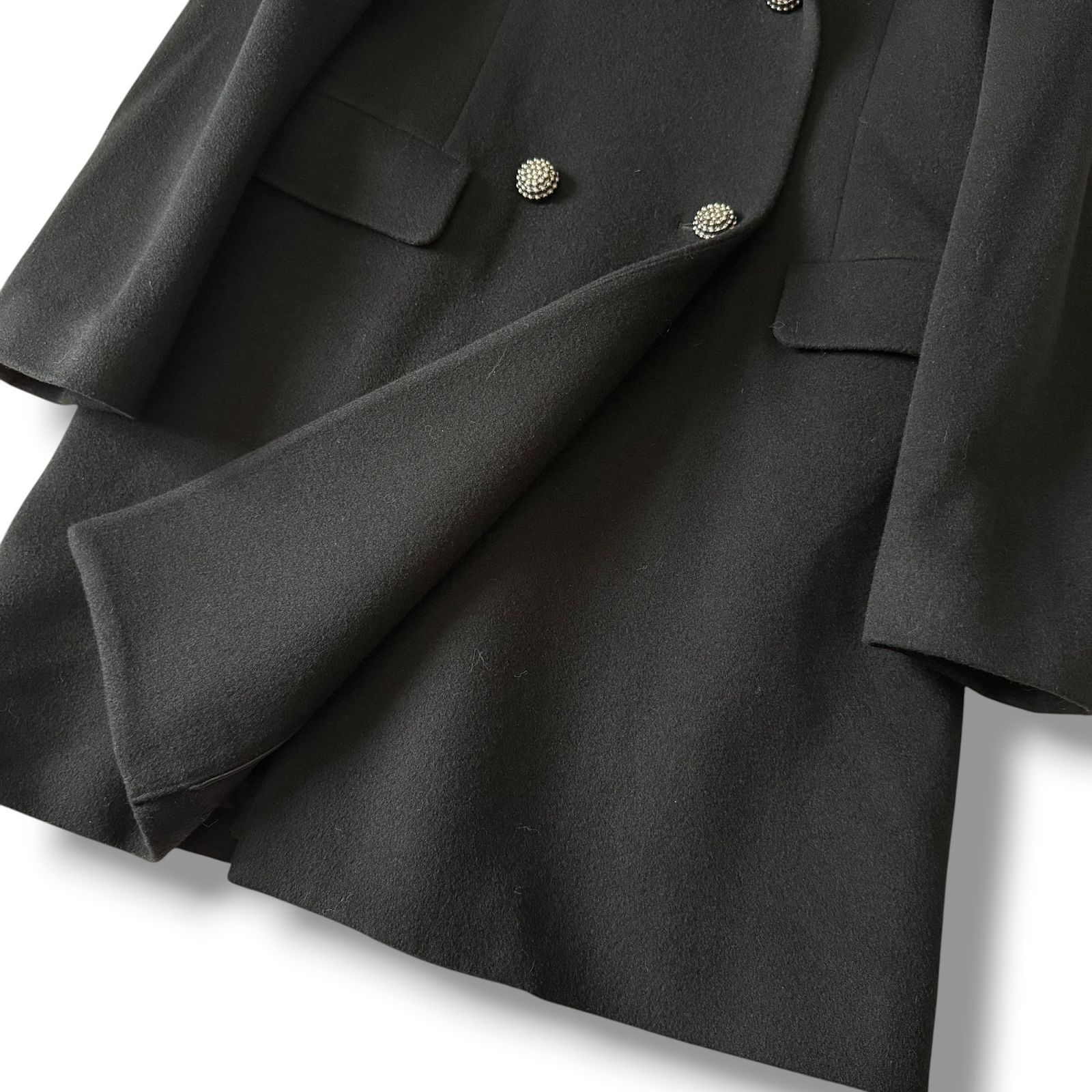 極美品 MW TOKYO 人気完売23AW ビッグカラーウールコート 38 黒 - メルカリ