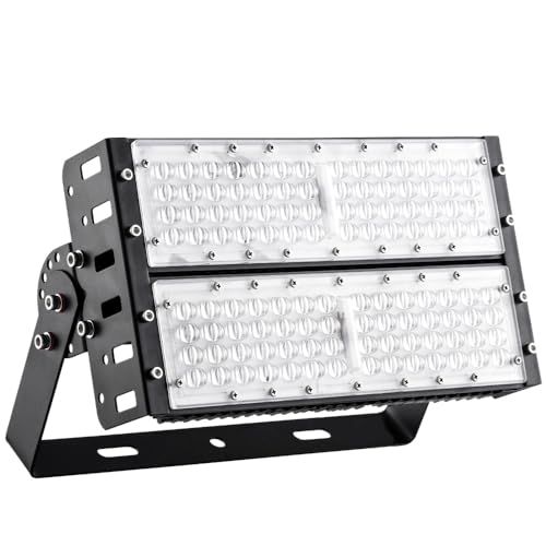 LED投光器 100W 20000LM IP65 防塵 防水 薄型 投光器 明るい 爆光 高輝度 IP65 屋外 屋内 サーチライト LED 高天井灯 広角120度 ステー付き 180°回転 電源内蔵 薄型 釣り 強力 アウトドア 高輝度 防 0e872c78