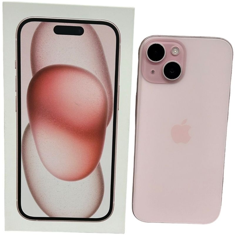 SIMフリー Apple iPhone 15 128GB MTMJ3/A docomo ○判定 ピンク スマートフォン スマホ バッテリー最大容量85％ 【中古】 12605K303