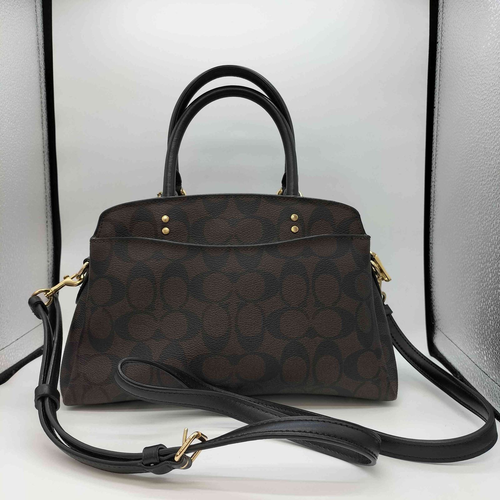 コーチ COACH ミニ リリー キャリーオール シグネチャー キャンバス