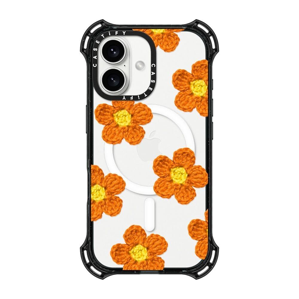 CASETiFY バウンス MagSafe対応 iPhone 16 ケース [耐衝撃性 / 6.5mからの落下試験をクリア (MIL規格6倍相当) / ワイヤレス充電およびMagsafe対応] - Afternoon At Bondi - クリア ブラック