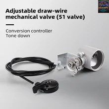 オートバイ排気管システム、機関車サウンド、改造ステンレススチールバルブ、電子スイッチボタン制御、51mm
