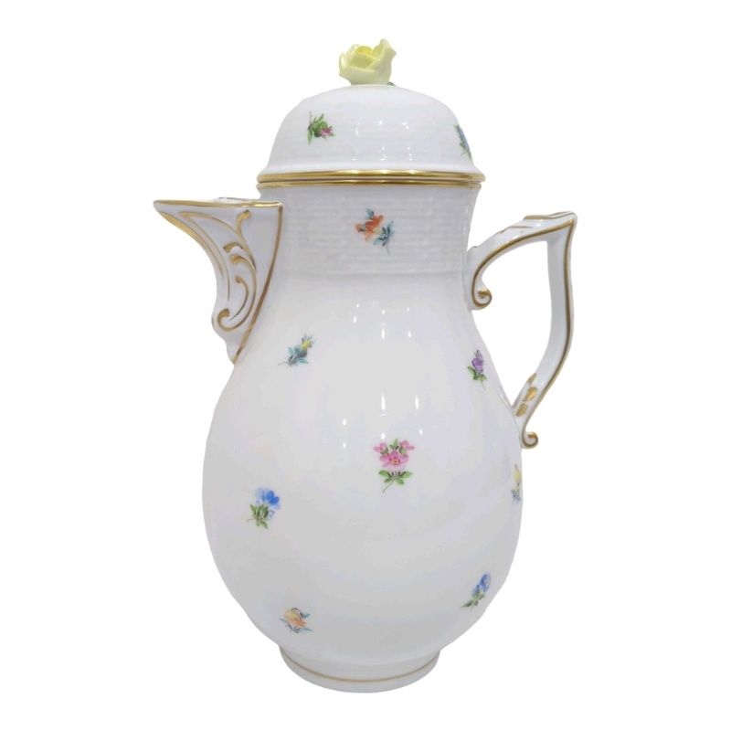 HEREND ヘレンド ミルフルール MF フラワー コーヒーポット ティーポット 花柄 陶器 【中古】 12606K58