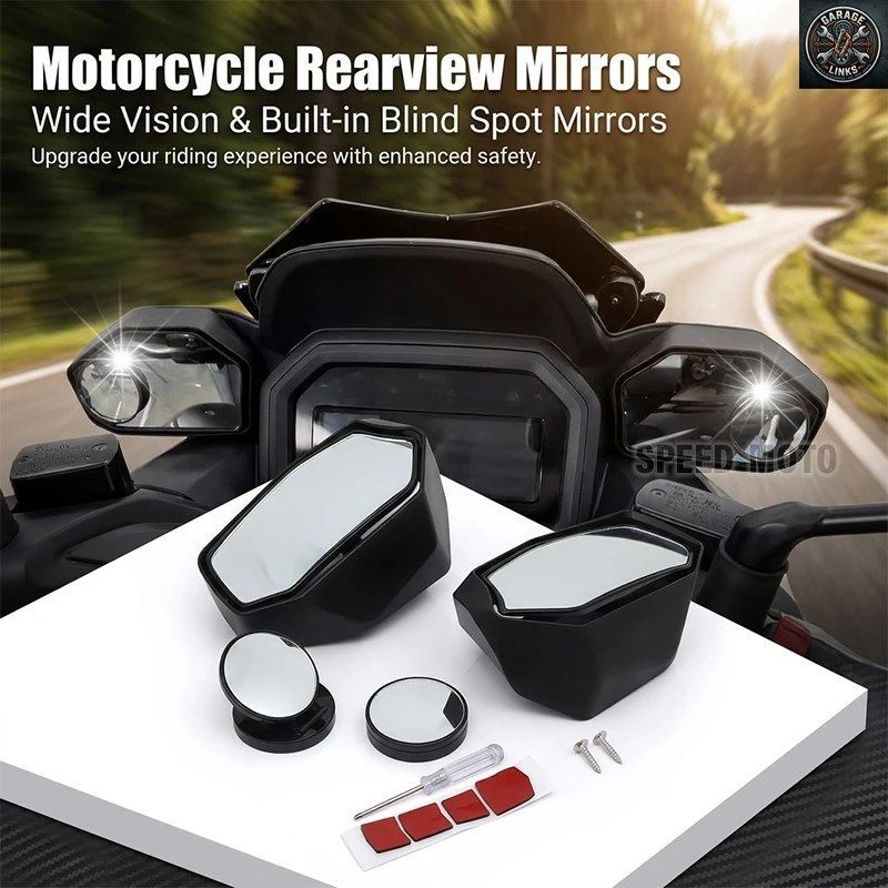 ヤマハ XMAX 300 V3 Xmax300 2025 2026 用オートバイアクセサリー リアビューミラー 一体型凸面サイドミラー X-MAX300