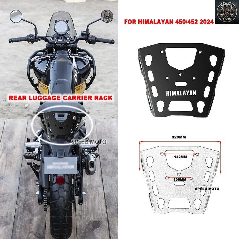 2025年新型 RE Himalayan450 Himalayan452 2024年型 リアラゲッジキャリアラック HIMALAYAN 450 モーターサイクルカーゴラック ストレージ