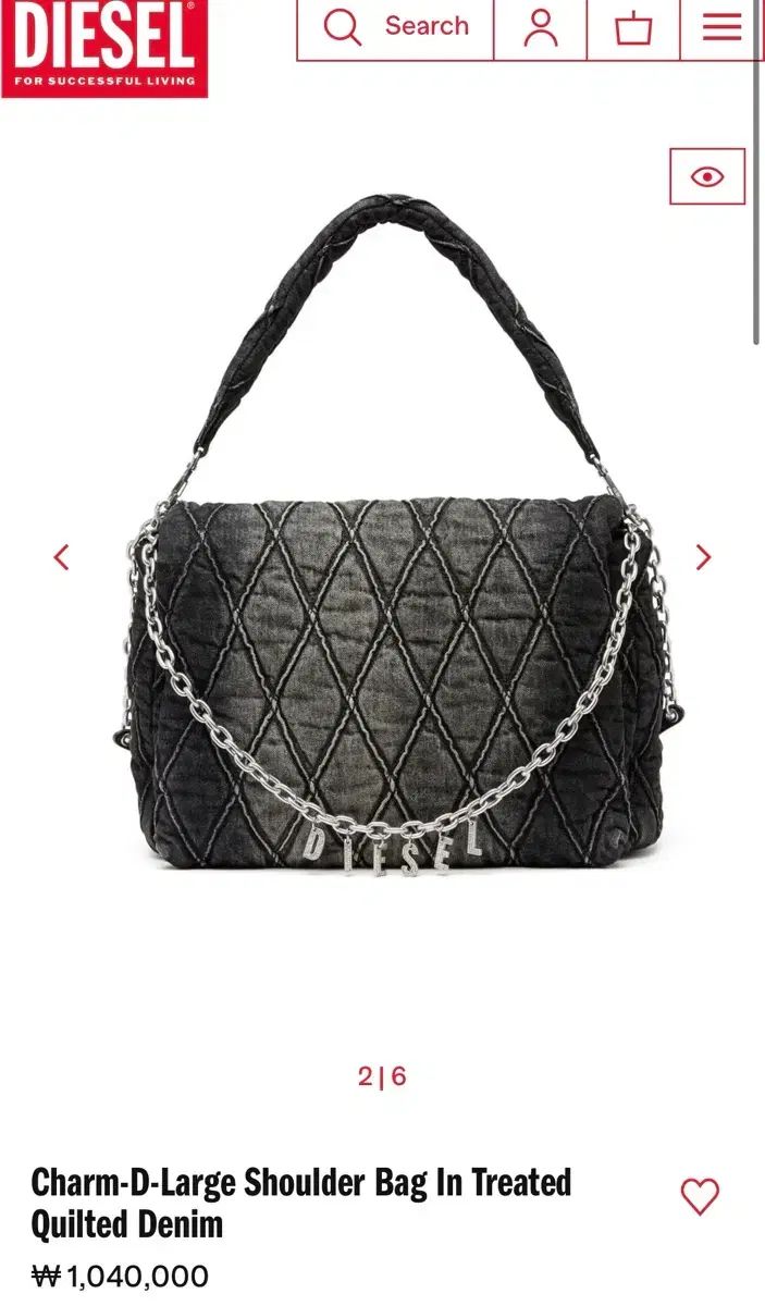 DIESEL バッグ チャーム D ショルダーバッグ L