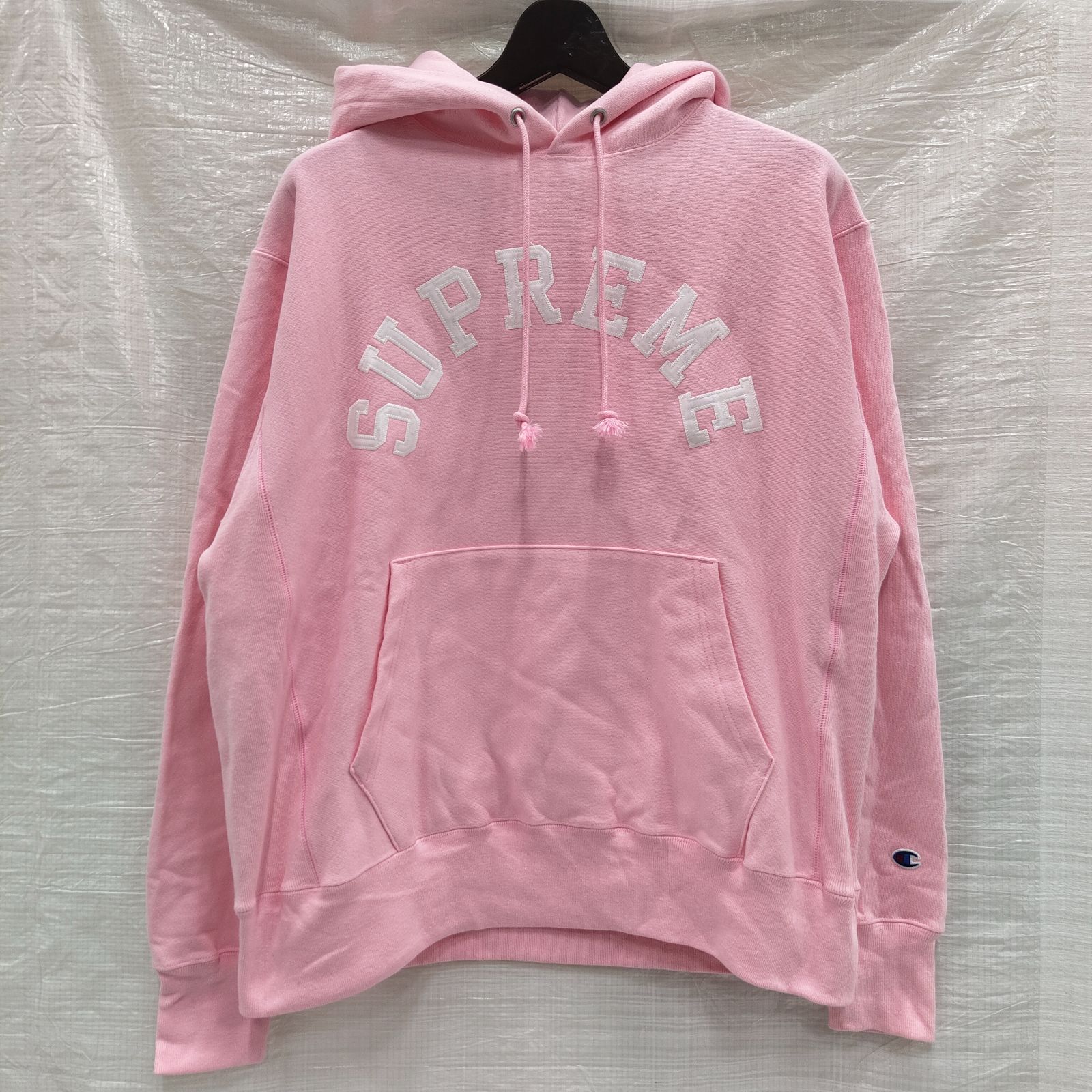 美品 シュプリーム ✕ チャンピオンフーディー スウェットシャツ Lサイズ Supreme ✕ Champion Hooded Sweatshirt 