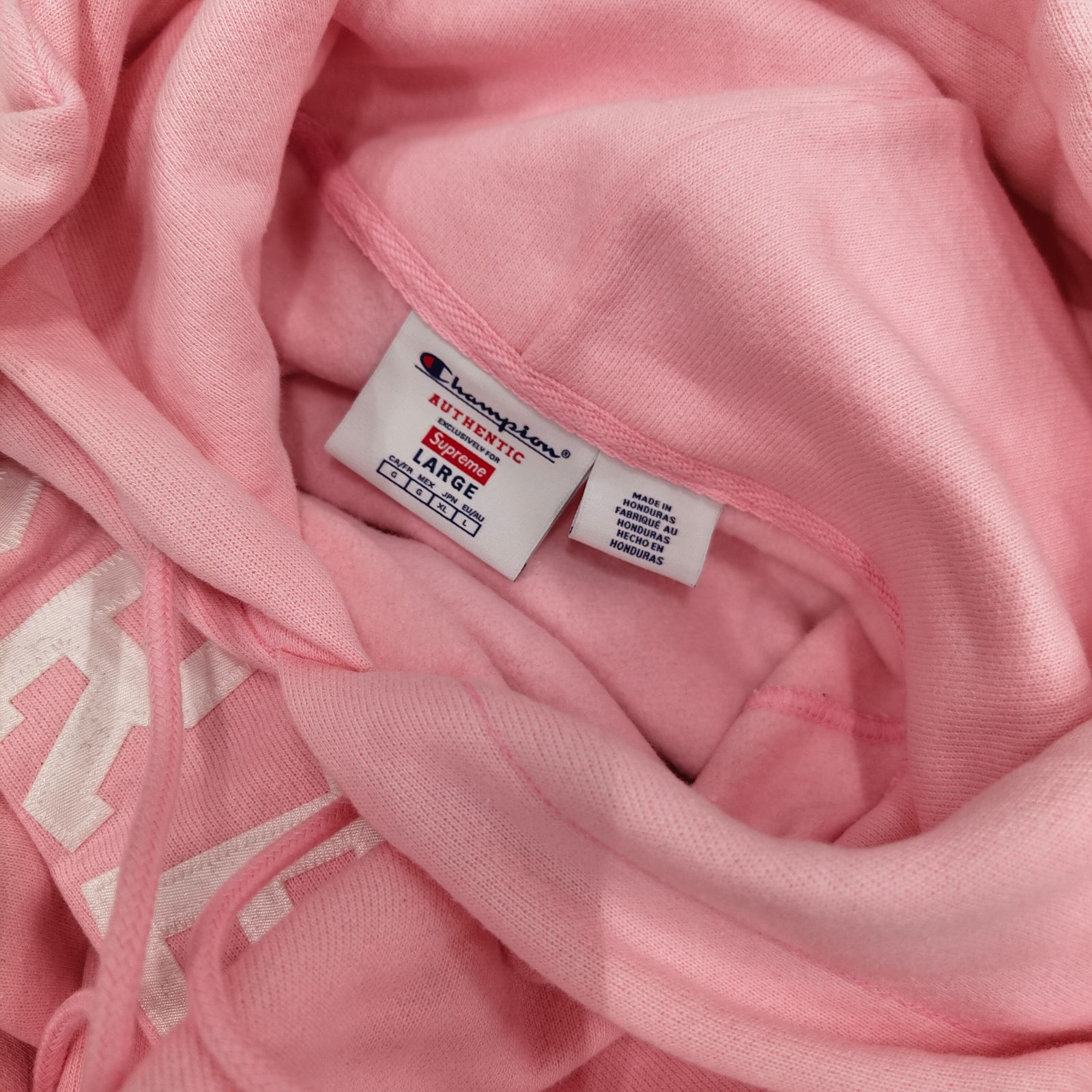 美品 シュプリーム ✕ チャンピオンフーディー スウェットシャツ Lサイズ Supreme ✕ Champion Hooded Sweatshirt 