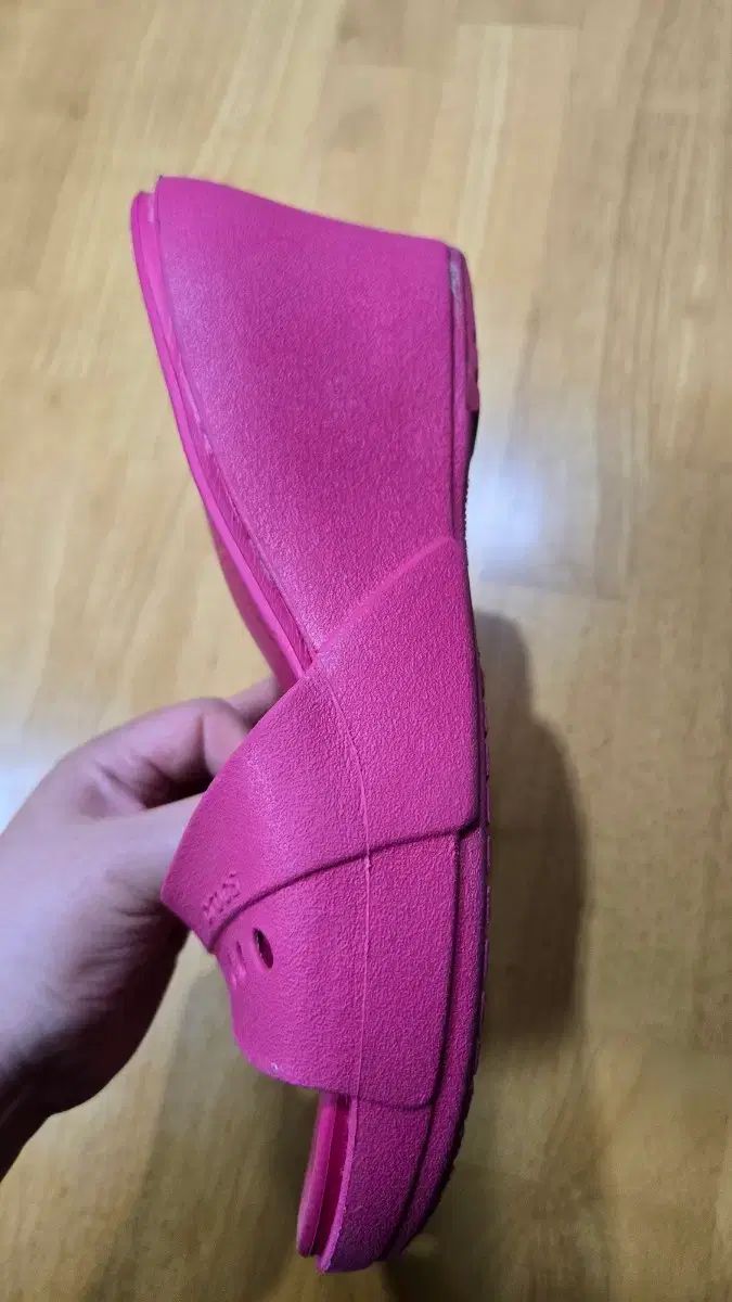 クロックス カディウェッジ ピンク ウエッジヒール w8 245