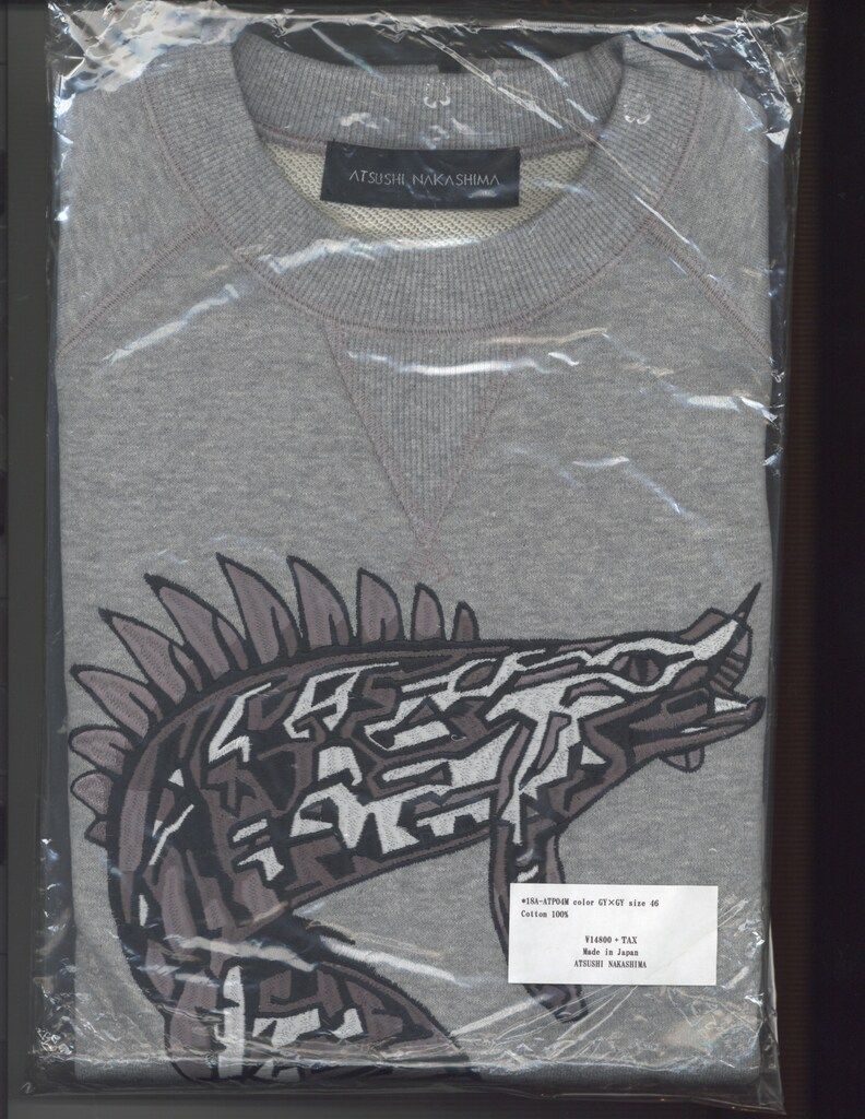 KinKi Kids ATSUSHI NAKASIMA ENDRECHERIコラボ 堂本剛ENDRECHERI ラブランスウェット グレー×刺繍グレー 46(S)