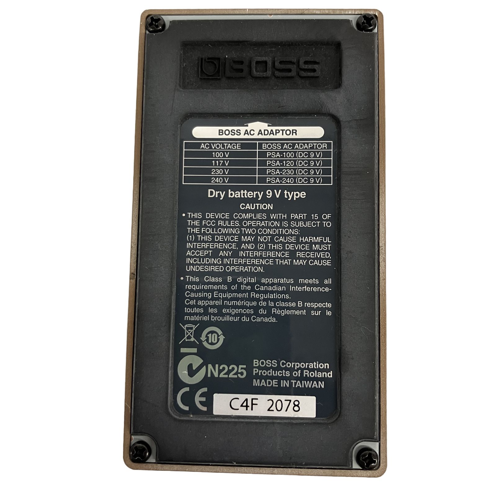 BOSS ボス 63 Fender Reverb FRV-1 リバーブ エフェクター オーディオ 音響機器 中古 T11330160