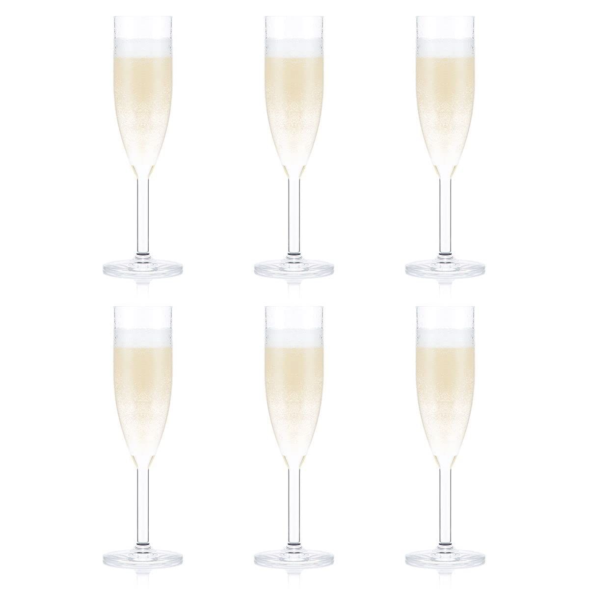 BODUM ボダム ワイン カクテル グラス OKTETT シャンパンフルートプラスチックグラス 120ml 6個セット 割れないアウトドア 食洗器可【正規品】11927-10SA-12ma 3d4f8a77