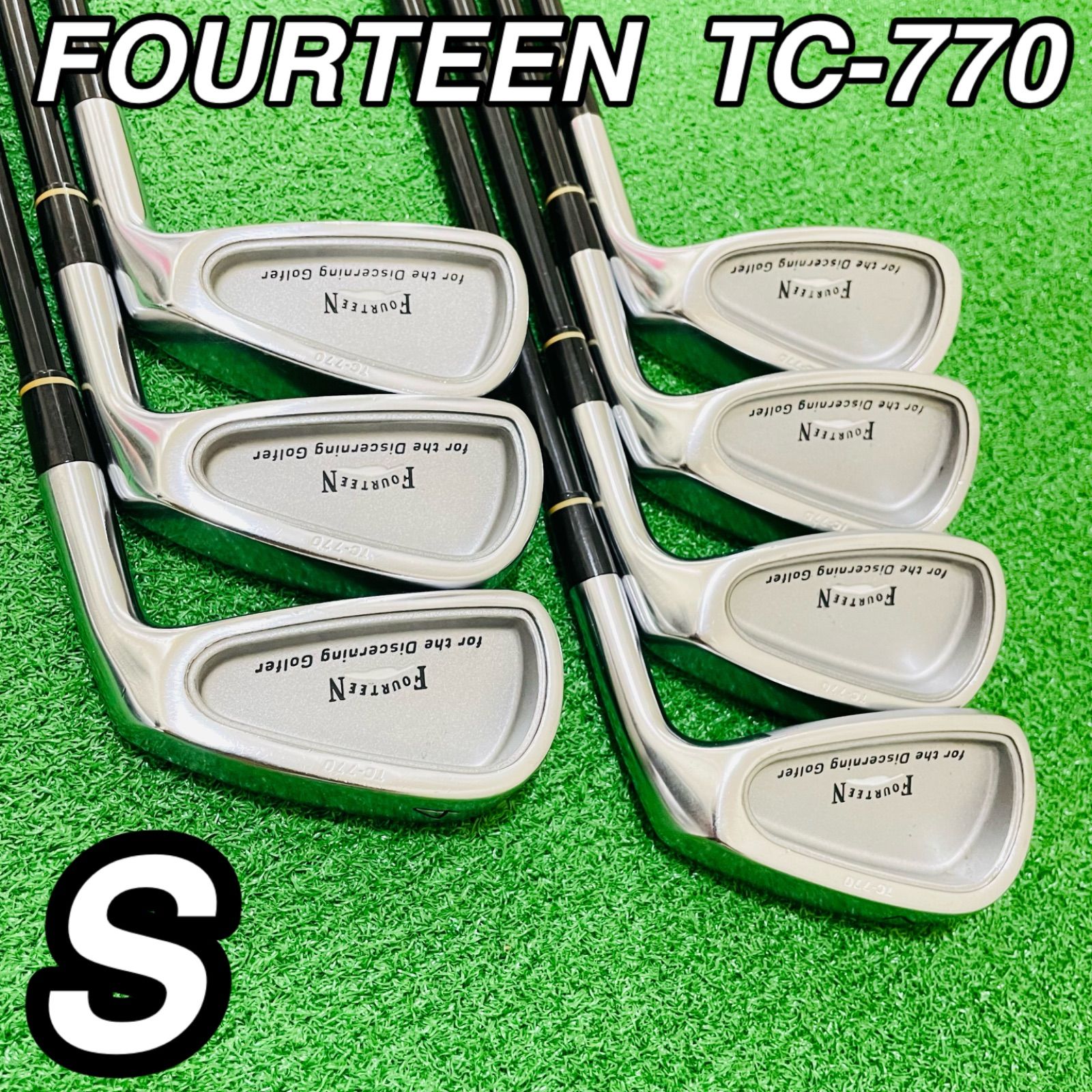 130 FOURTEEN TC-770 MD-370si フォーティーン フレックスS 4.5.6.7.8.9.P メンズ 右利き アイアン7本セット 送料無料 匿名配送
