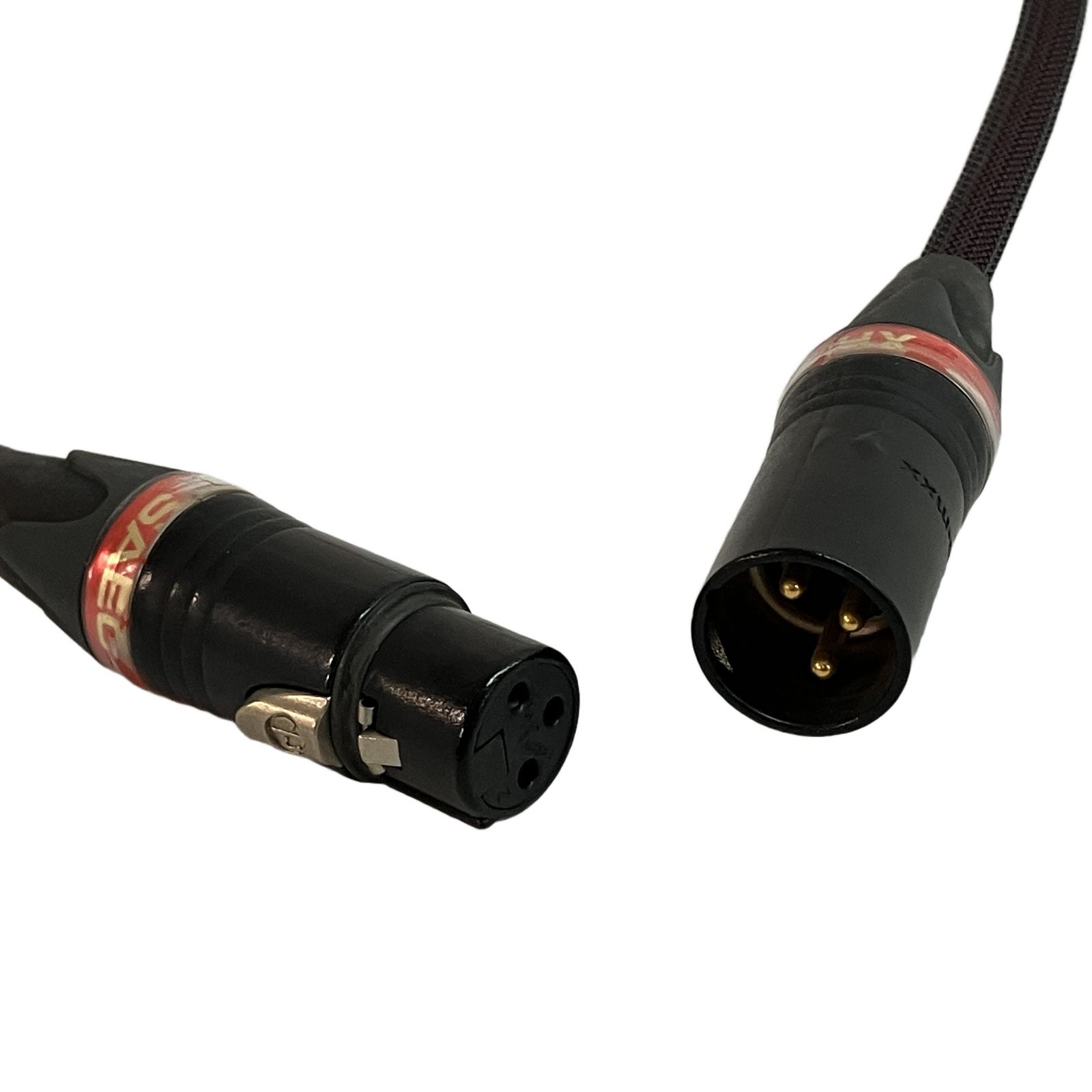 SAEC XR-1000 XLRケーブル 長さ0.7m 2本セット サエク オーディオ機器 音響機材 中古 C11329867