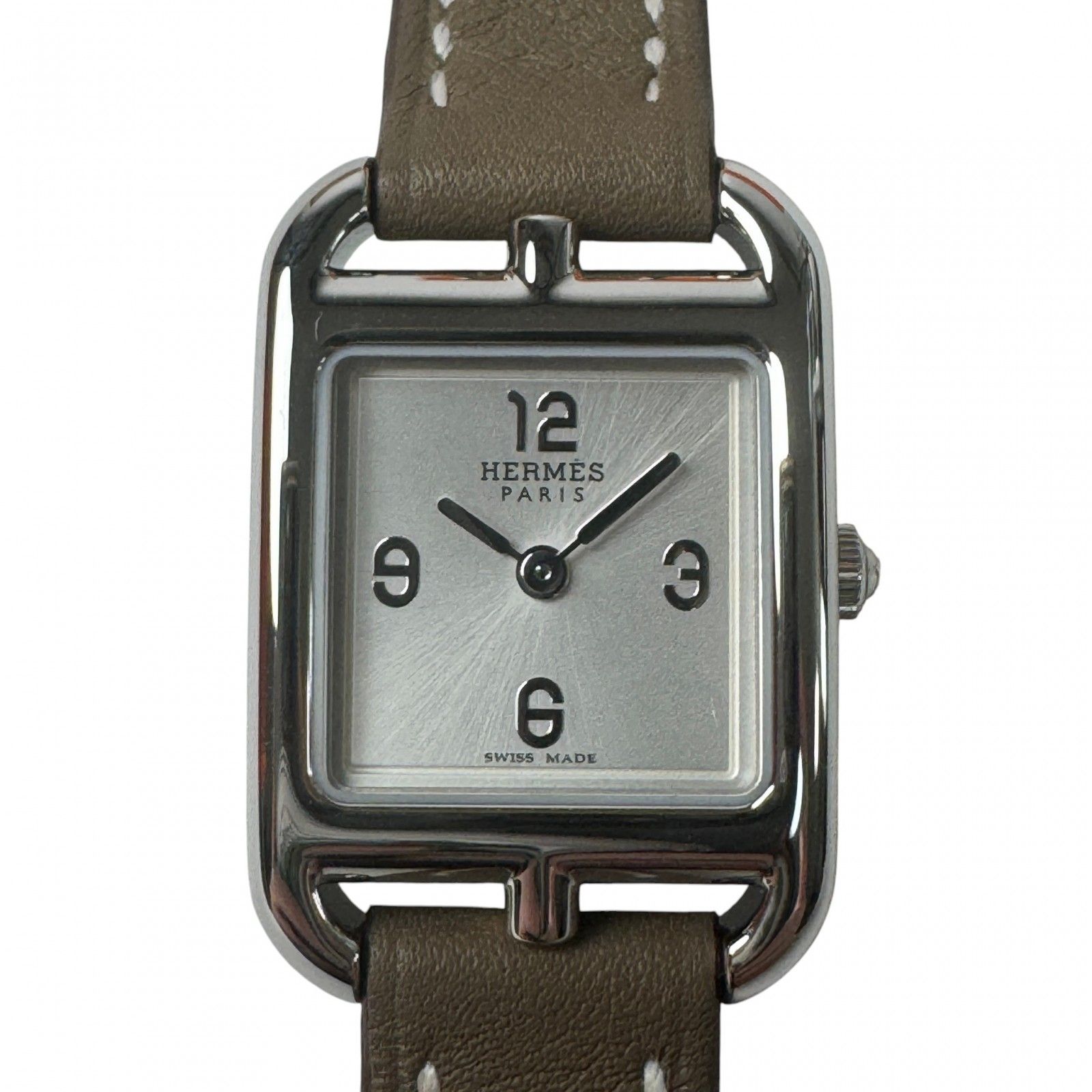 エルメス HERMES CC6.110 ケープコッド ミニ 腕時計 クォーツ Z刻印 可動品 レディース