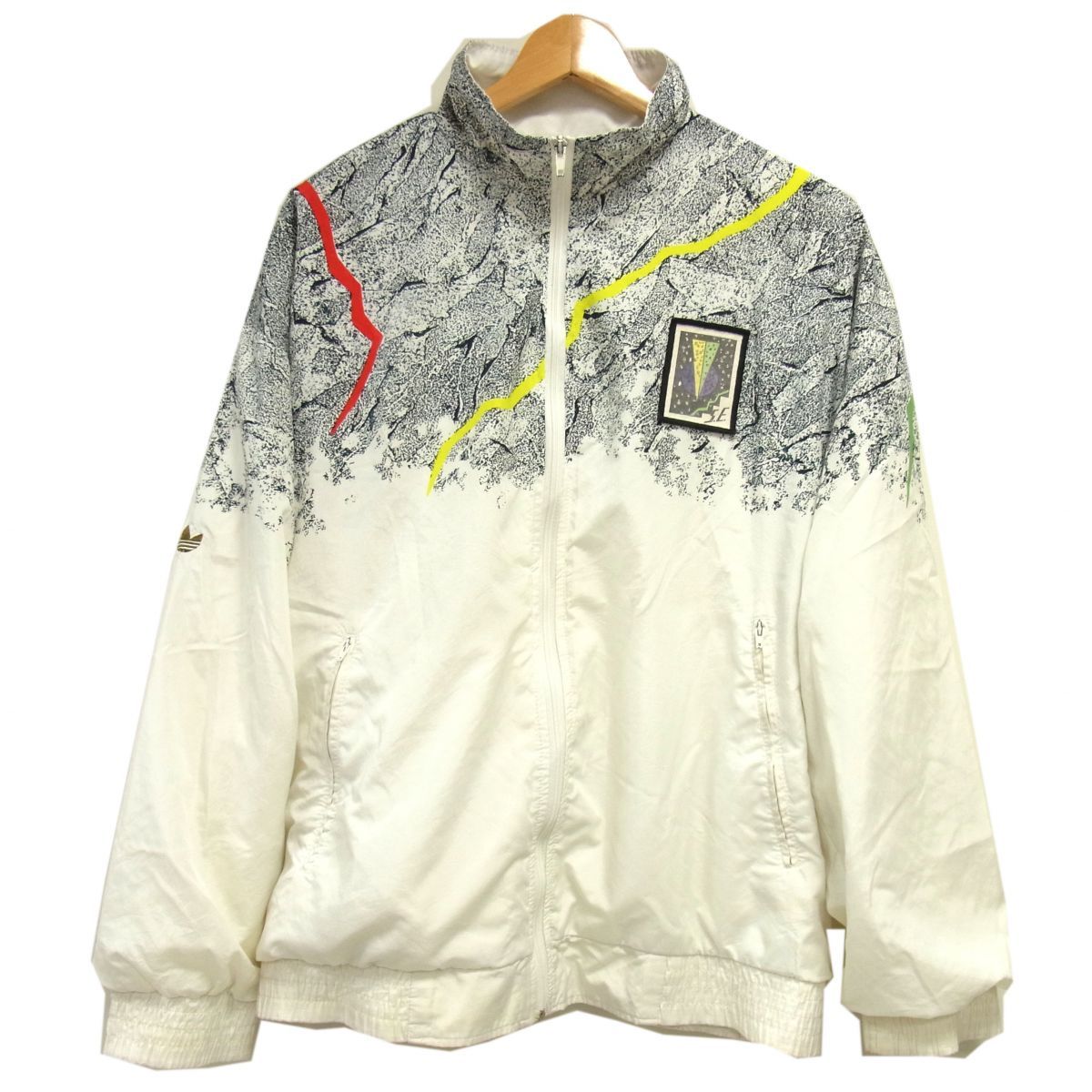 激レア 80s☆adidas アディダス ステファンエドバーグモデル ジャケット ウインドブレーカー 銀タグ 万国旗タグ ヴィンテージ テニス
