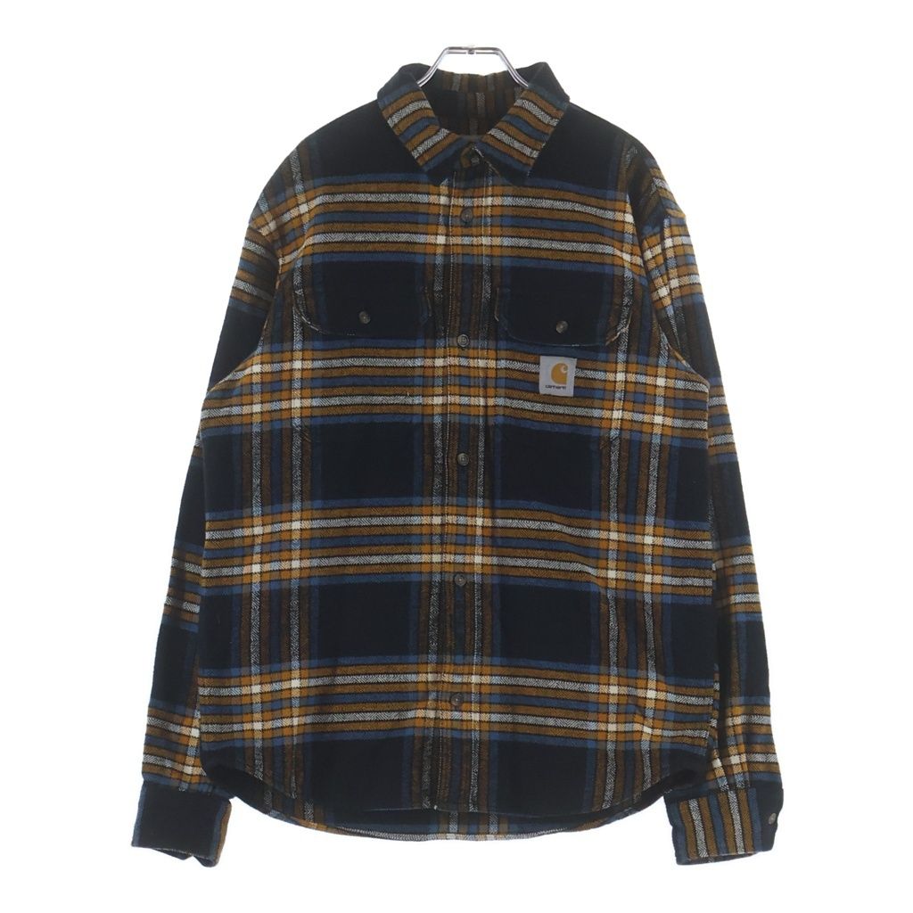 CARHARTT (カーハート) L/S Hawkins Shirt ホーキンス チェック 総柄 長袖 ネルシャツ マルチ