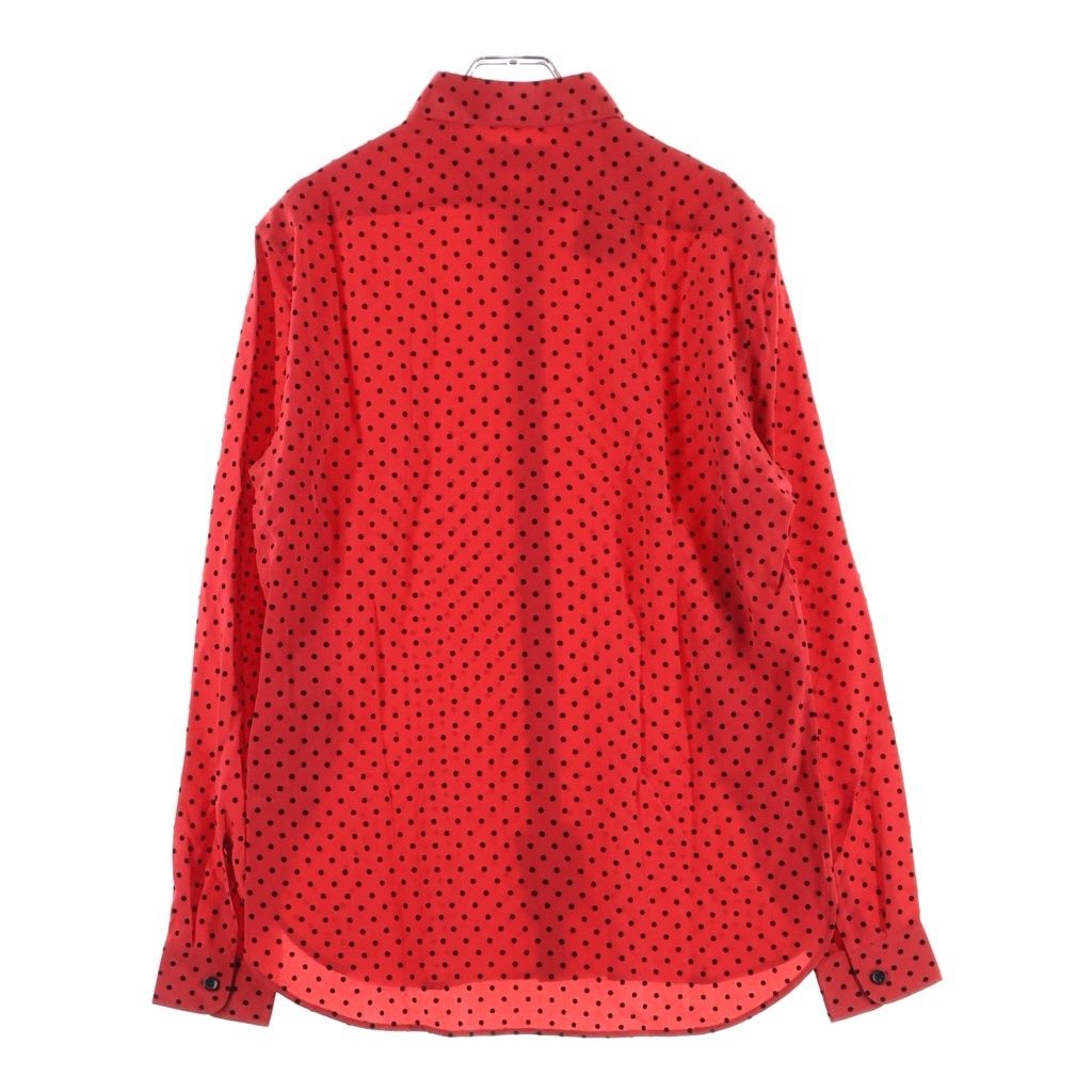 SAINT LAURENT PARIS (サンローランパリ) 22SS ドット柄 シルクボタン