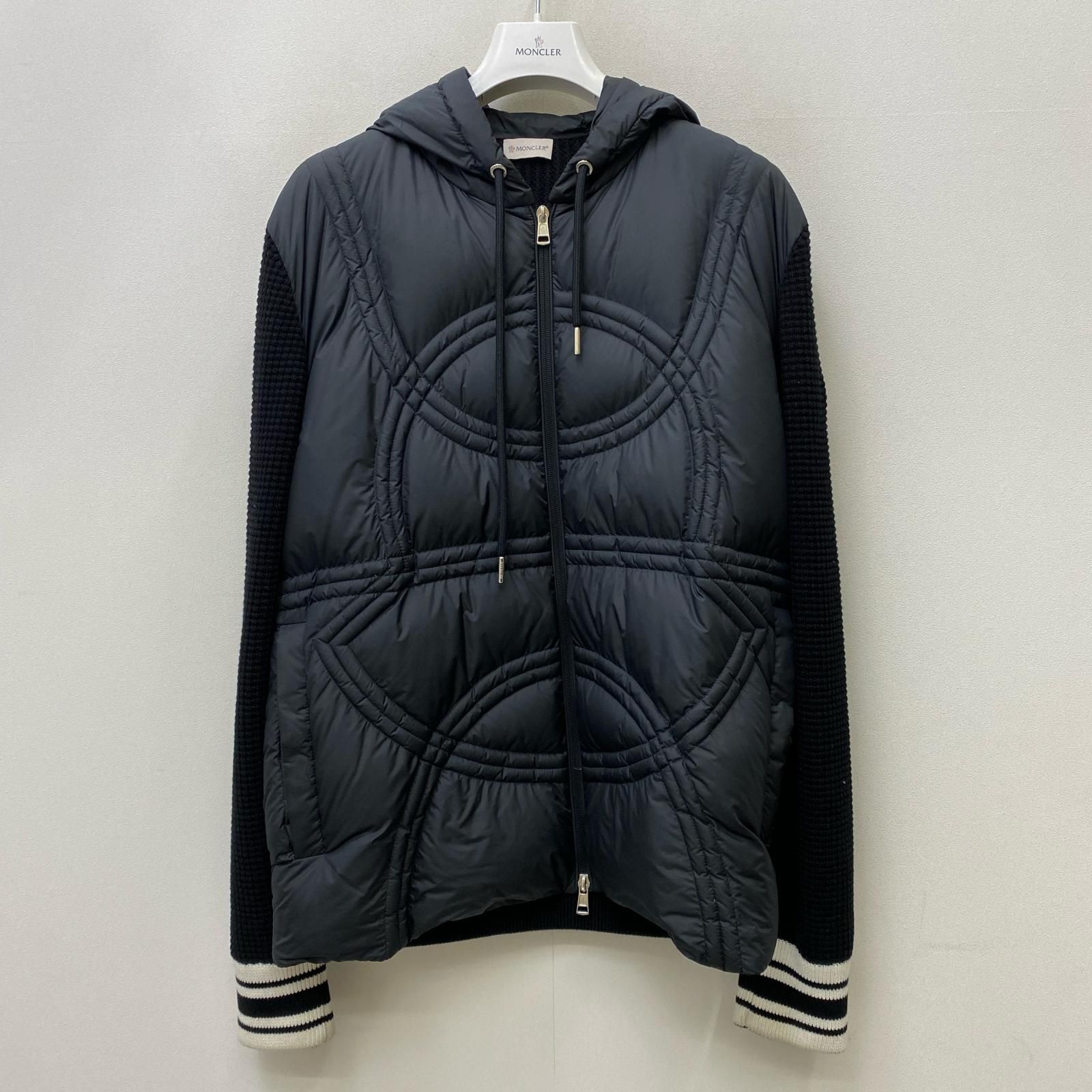 【加古川店】 中古 MONCLER | モンクレール その他アウター CARDIGAN TRICOT K10919B00015 ブラック サイズ：XL 【108】