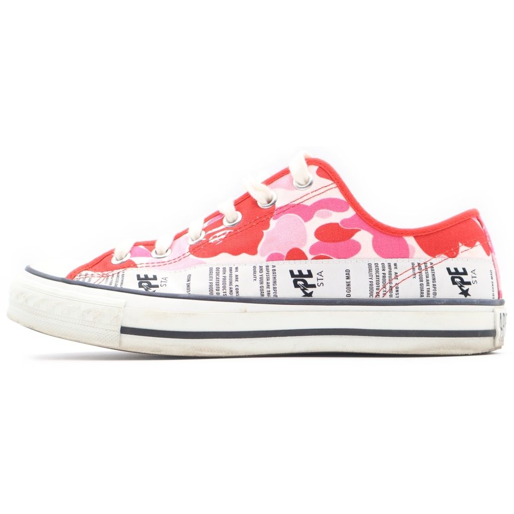 A BATHING APE (アベイシングエイプ) ABC CAMO APE STA HI カモ柄 ローカットスニーカー ピンク US8/26cm