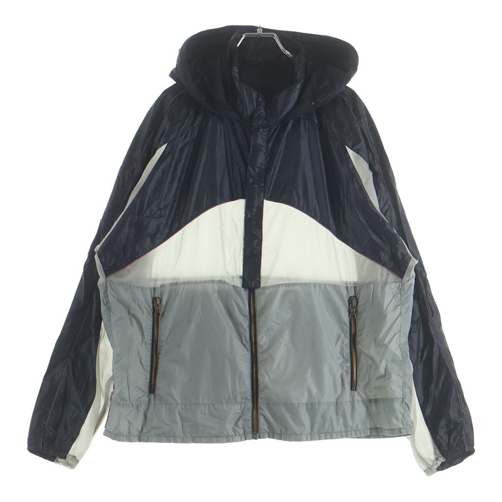 PRADA SPORT (プラダ スポーツ) Nylon Jacket ナイロンジップアップジャケット フーディー グレー SGV022