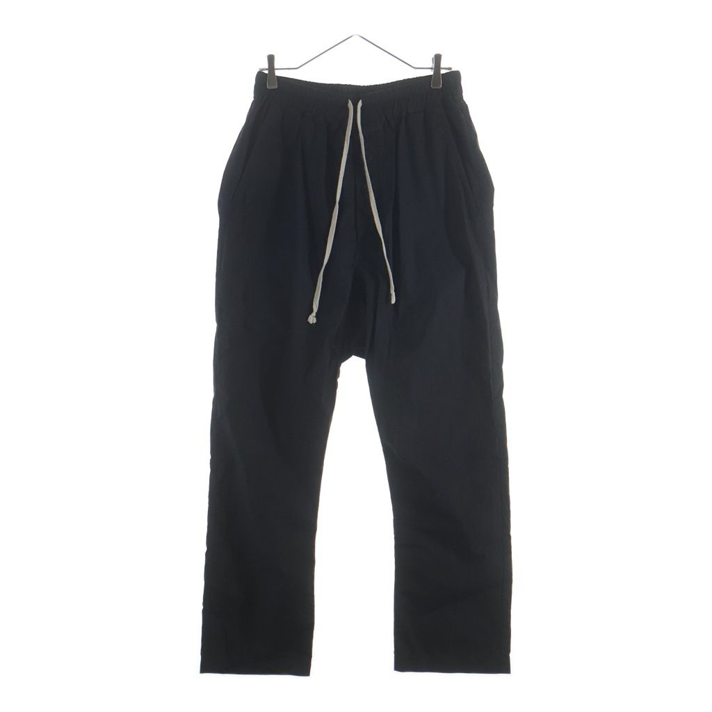 Rick Owens (リックオウエンス) 25SS DRAWSTRING LONG ドローストリング サルエルパンツ ブラック RU01E5380-P