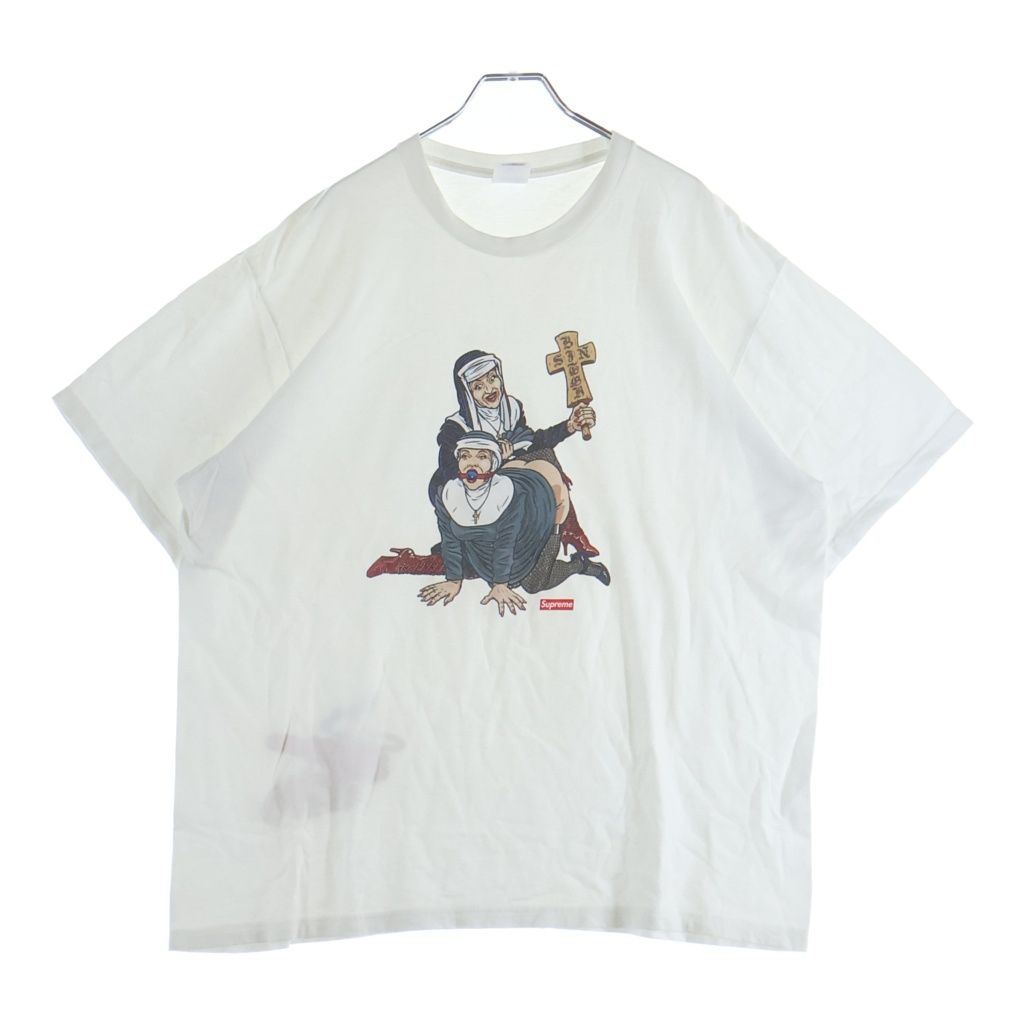 SUPREME (シュプリーム) 22AW Nuns Tee ナンズ ティー フロントプリント 半袖Tシャツ カットソー ホワイト