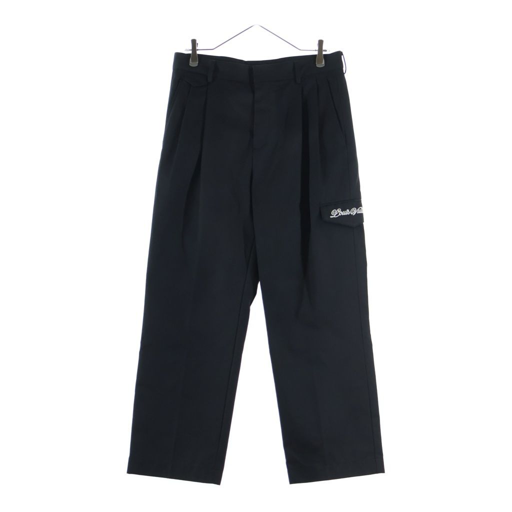 LOUIS VUITTON (ルイヴィトン) 25SS シグネチャー チノパンツ トラウザー ブラック #46 RM252MV QYV HTP33W