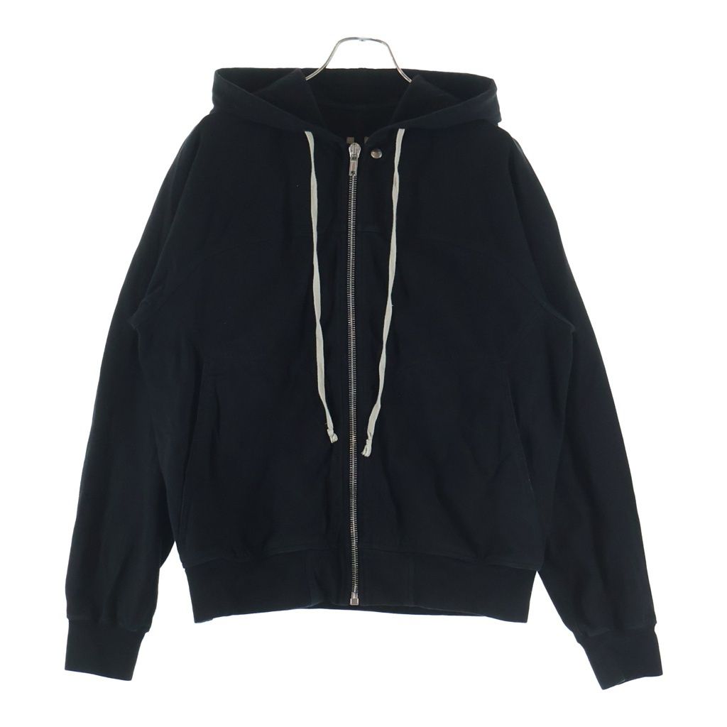 Rick Owens (リックオウエンス) 25SS WINDBREAKER ウインドブレイカー ジップパーカー フーディー ブラック RU01E5241