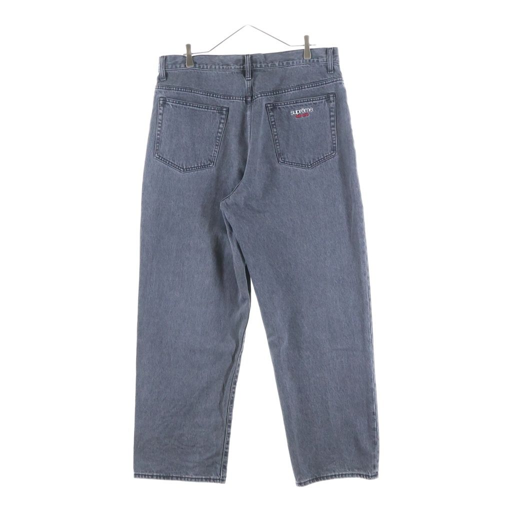 SUPREME (シュプリーム) 23SS Baggy Jean Washed Black クラシックロゴ