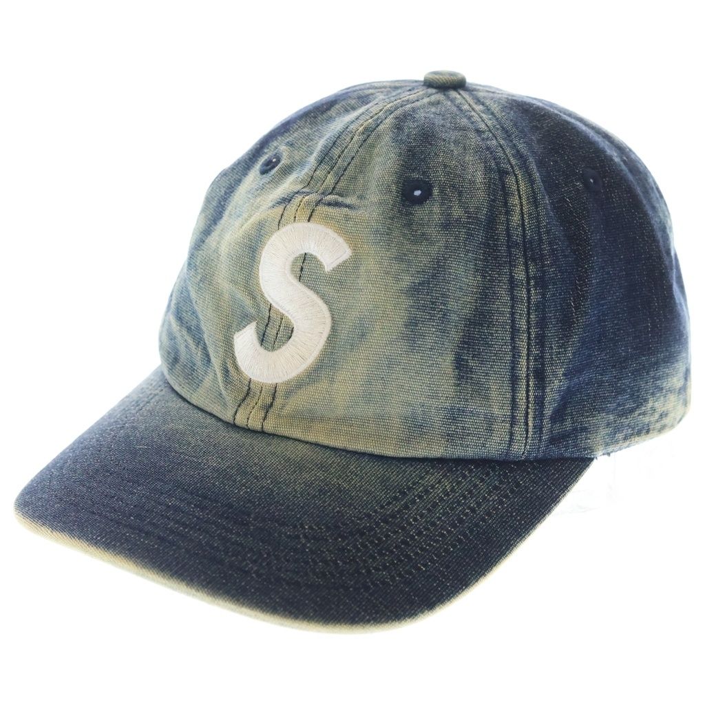 SUPREME (シュプリーム) 25SS Cordura Denim S Logo 6-Panel コーデュラ デニム Sロゴ 6パネル ベースボールキャップ インディゴ