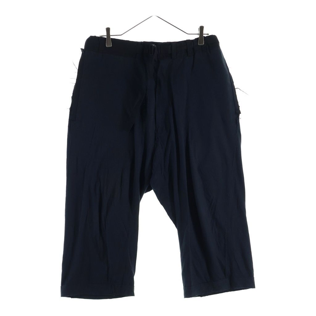 Yohji Yamamoto POUR HOMME (ヨウジヤマモト プールオム) 12SS 断ち切り ベルト HB-P16-010 クロップドパンツ ブラック
