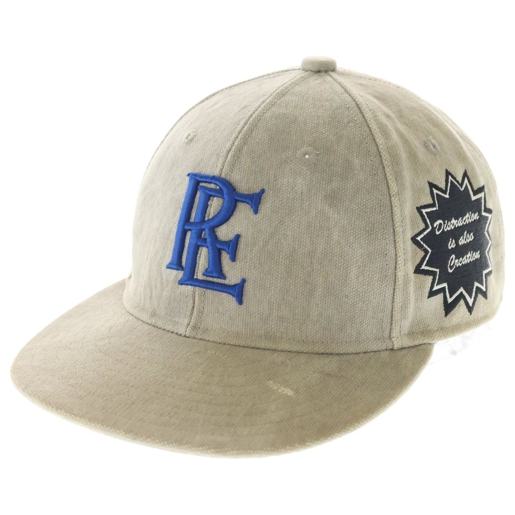 READY MADE (レディメイド) 24AW CAP/WHITE ユーズド加工 ベースボールキャップ 帽子 グレー RECL-CO-WH-00-00-293