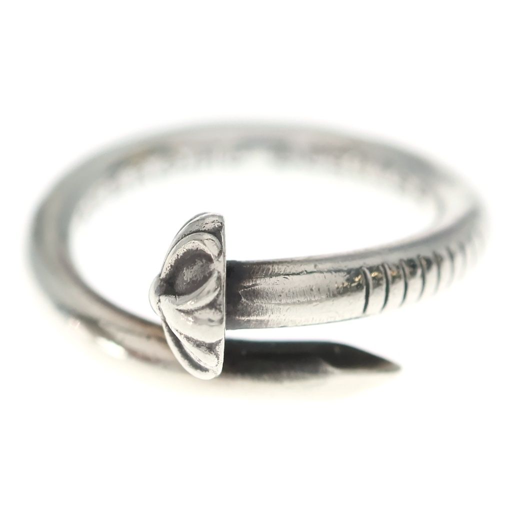 CHROME HEARTS (クロムハーツ) NAIL CRSBALL ネイル クロスボール リング シルバー BCA349