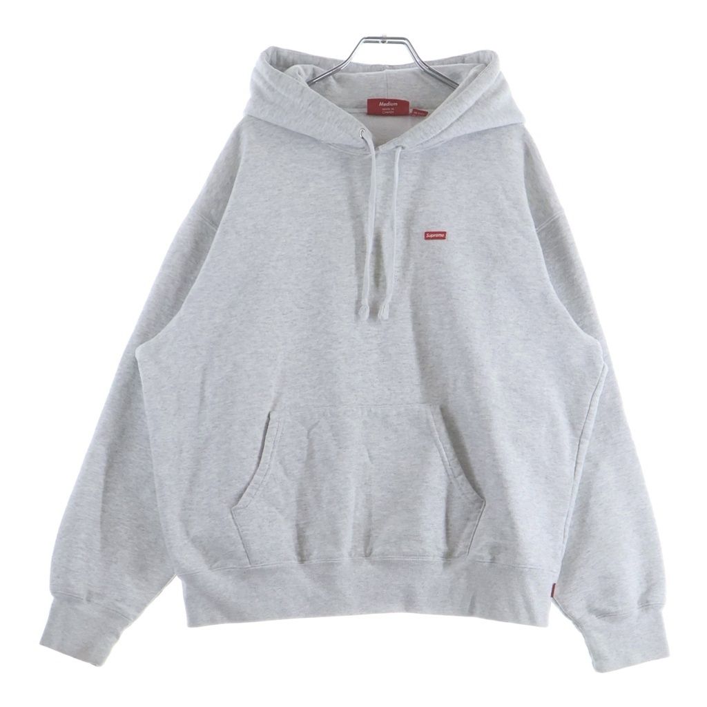 SUPREME (シュプリーム) 25AW Small Box Logo Hooded Sweatshirt スモールボックスロゴ フーデッドスウェットシャツ プルオーバーパーカー グレー