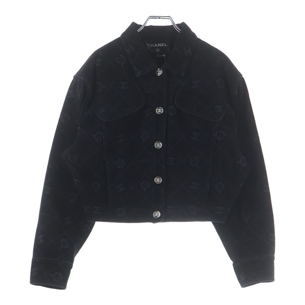 CHANEL (シャネル) ココマーク デニムジャケット ブラック #34 P75284V66954
