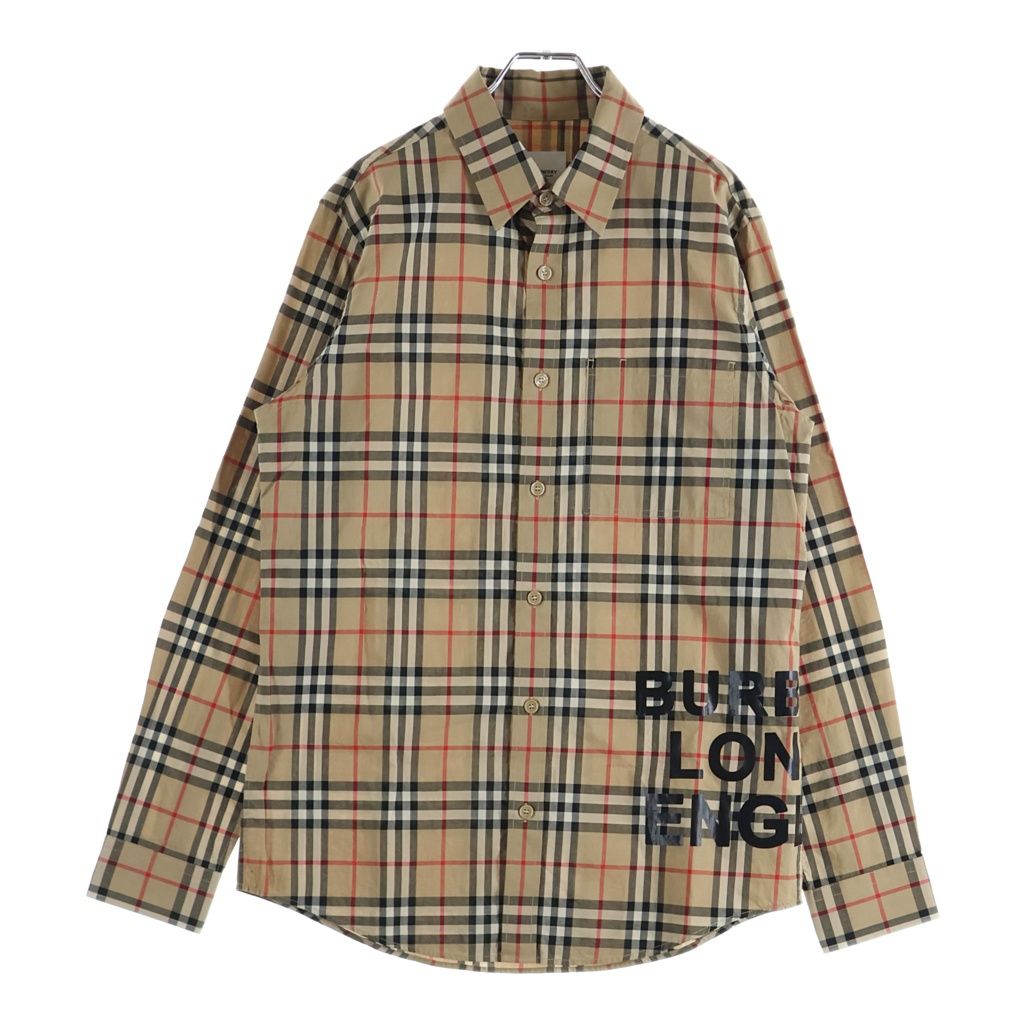 BURBERRY (バーバリー) ノバチェックシャツ ベージュ #M 8017567