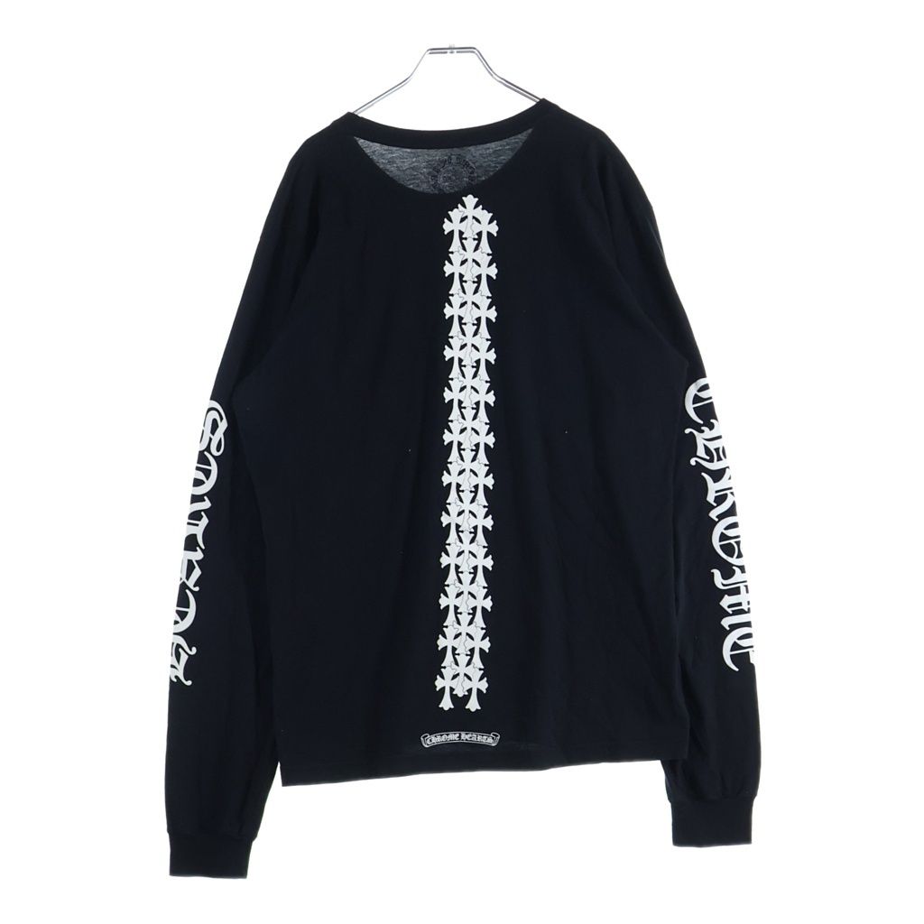 CHROME HEARTS (クロムハーツ) Cemetery Cross Tire Track L/S Tee セメタリークロスタイヤトラックロングスリーブ長袖Tシャツ