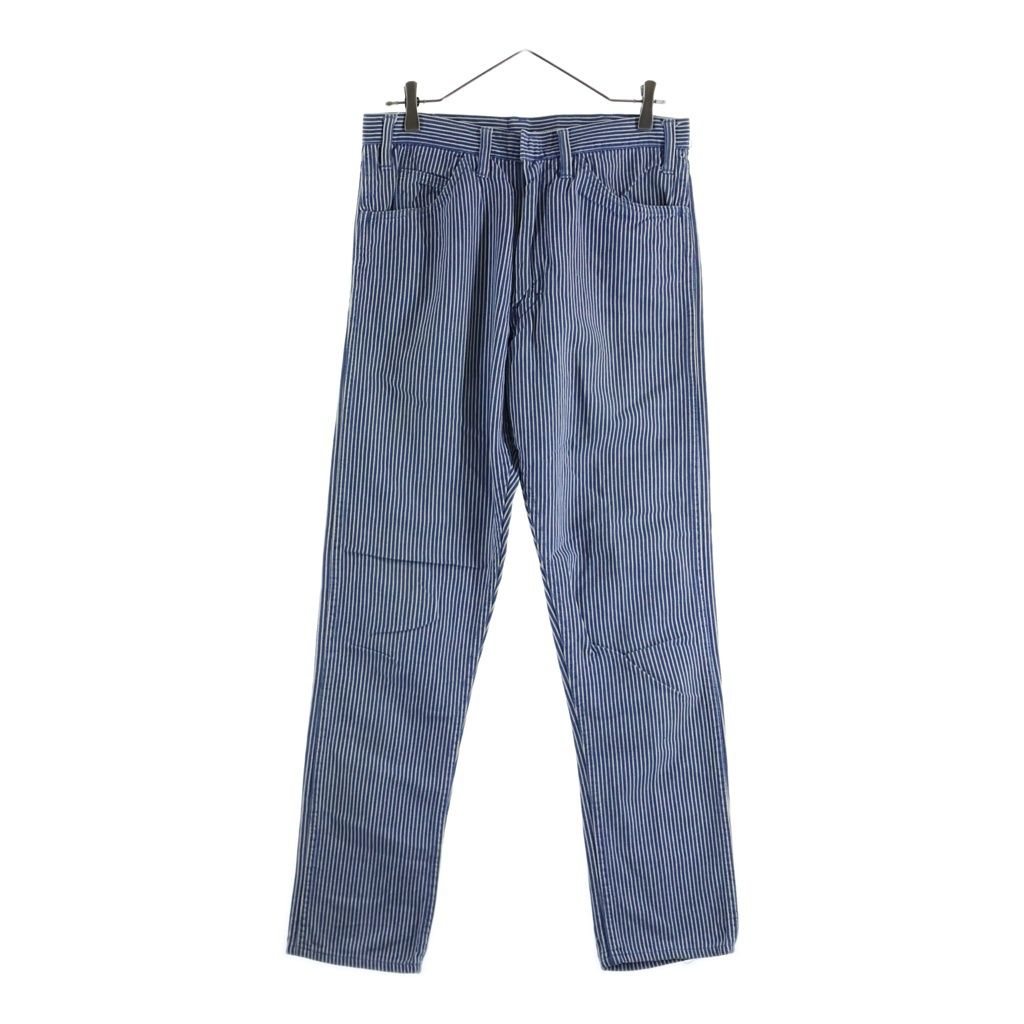 VINTAGE (ヴィンテージ) 50-60S VINTAGE HICKORY STRIPE PANTS ヴィンテージ GRIPPER ZIPPER ヒッコリーストライプ ストレートワークパンツ ブルー/ホワイト