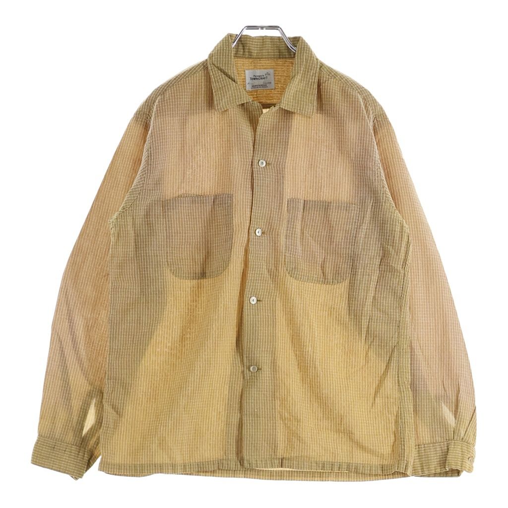 VINTAGE ヴィンテージ 60S VINTAGE PENNY'S TOWNCRAFT L/S OPEN COLLAR SHIRT ヴィンテージ ぺニーズ タウンクラフト 舟タグ チェック柄 長袖オープンカラー 開襟シャツ VINTAGE (ヴィンテージ) 60S VINTAGE PENNY'S TOWNCRAFT L/S OPEN