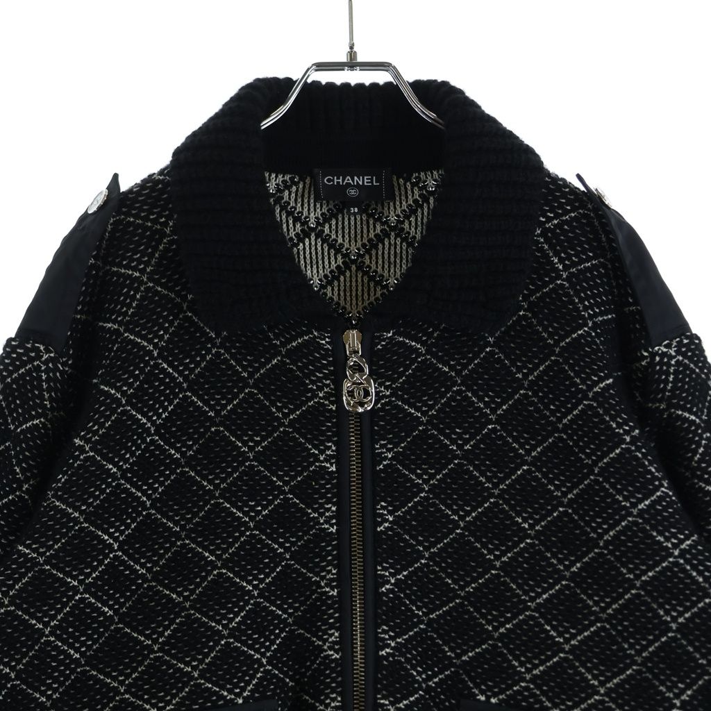 CHANEL (シャネル) Cashmere Blouson ココマーク ツイードポケット 