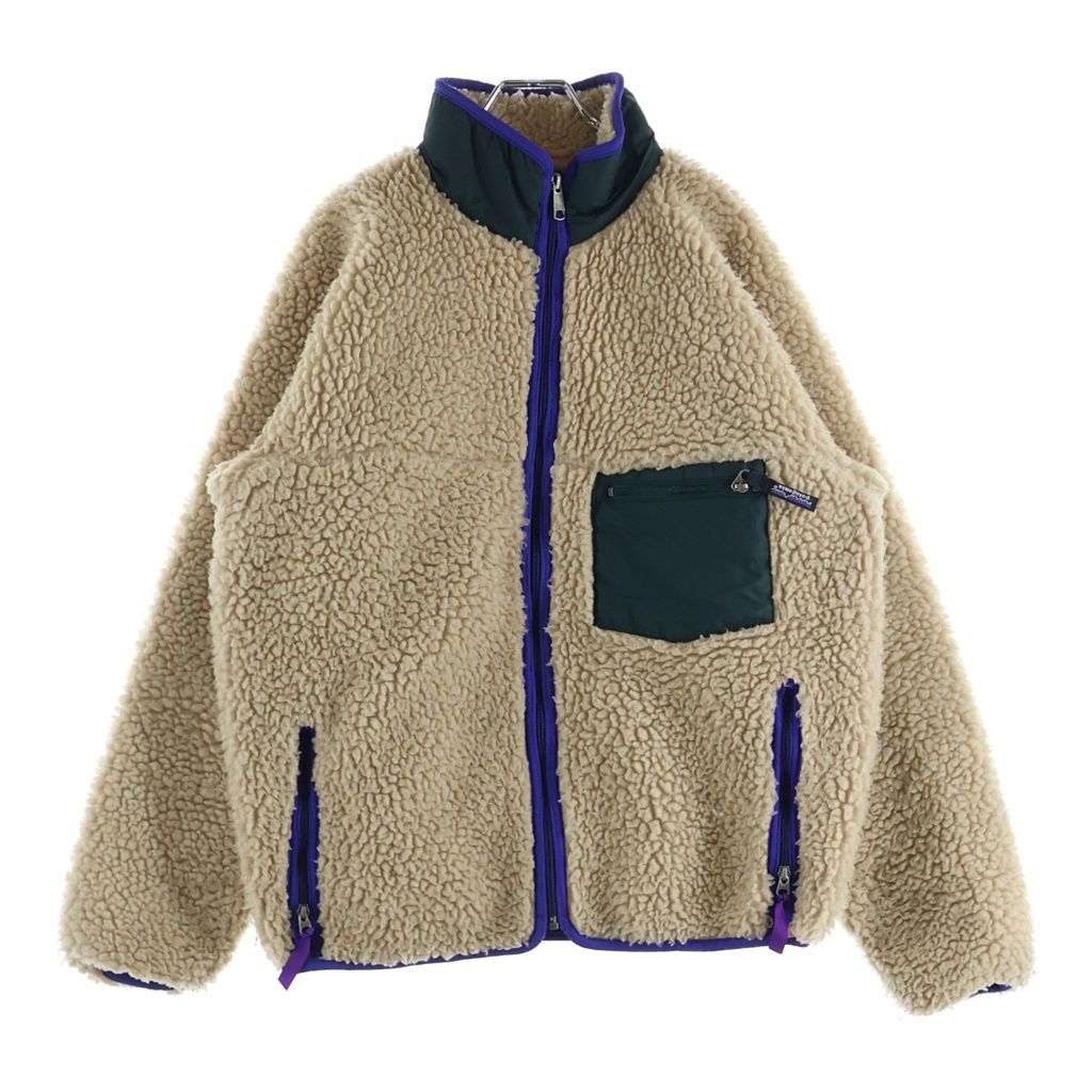 PATAGONIA (パタゴニア) 90s 90AW Retro Pile レトロパイル ハンターグリーン 23021 フリースジャケット ベージュ
