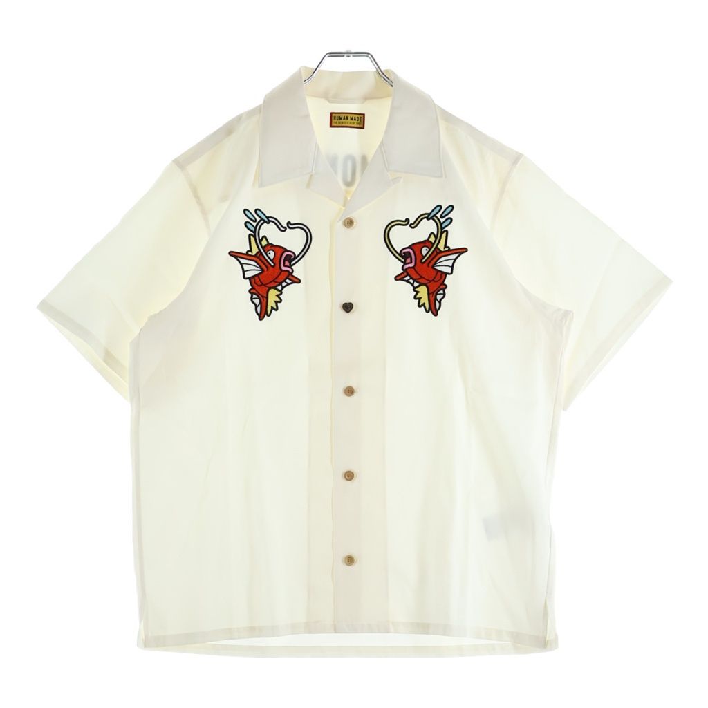 HUMAN MADE (ヒューマンメイド) POKEMON MADE ALOHA SHIRT ポケモンメイド 半袖アロハシャツ ホワイト