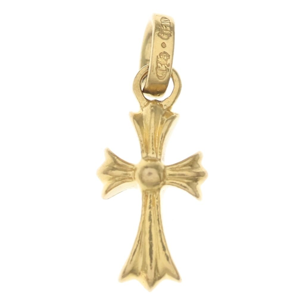 CHROME HEARTS (クロムハーツ) 22K CRS BBYFAT ベイビーファットクロス ペンダントトップ ゴールドBCA037
