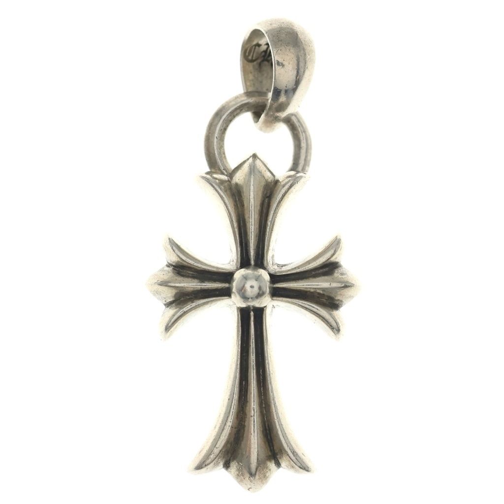 CHROME HEARTS (クロムハーツ) CH CRS SML W/BALE Wベイル スモールCHクロス ペンダントトップ シルバー BCA218