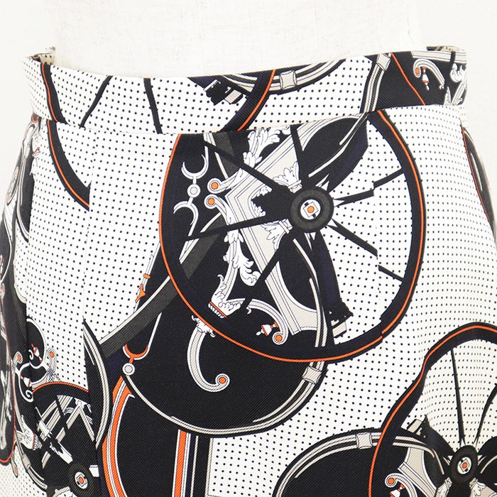 新品同様】HERMES エルメス スカート サイズ 36 レディース シルク100