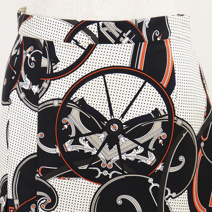 新品同様】HERMES エルメス スカート サイズ 36 レディース シルク100