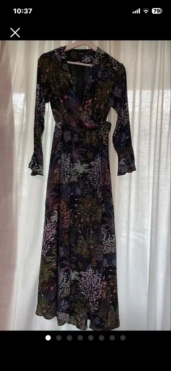価格タグあり)リミテッドエディション)BARNEYS NEW YORK JAPAN シフォン ラップ ロング丈ワンピース