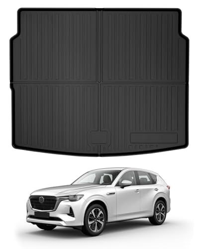Mixsuper マツダ 新型 CX-60 ラゲッジマット 3D ラゲッジトレイ トランクマット MAZDA CX60 KH系 車種専用設計 立体成型 立体カーゴマット TPE素材 防水 耐摩擦 耐汚れ 荷物収納 CX60 カスタムパーツ 装 593765e2