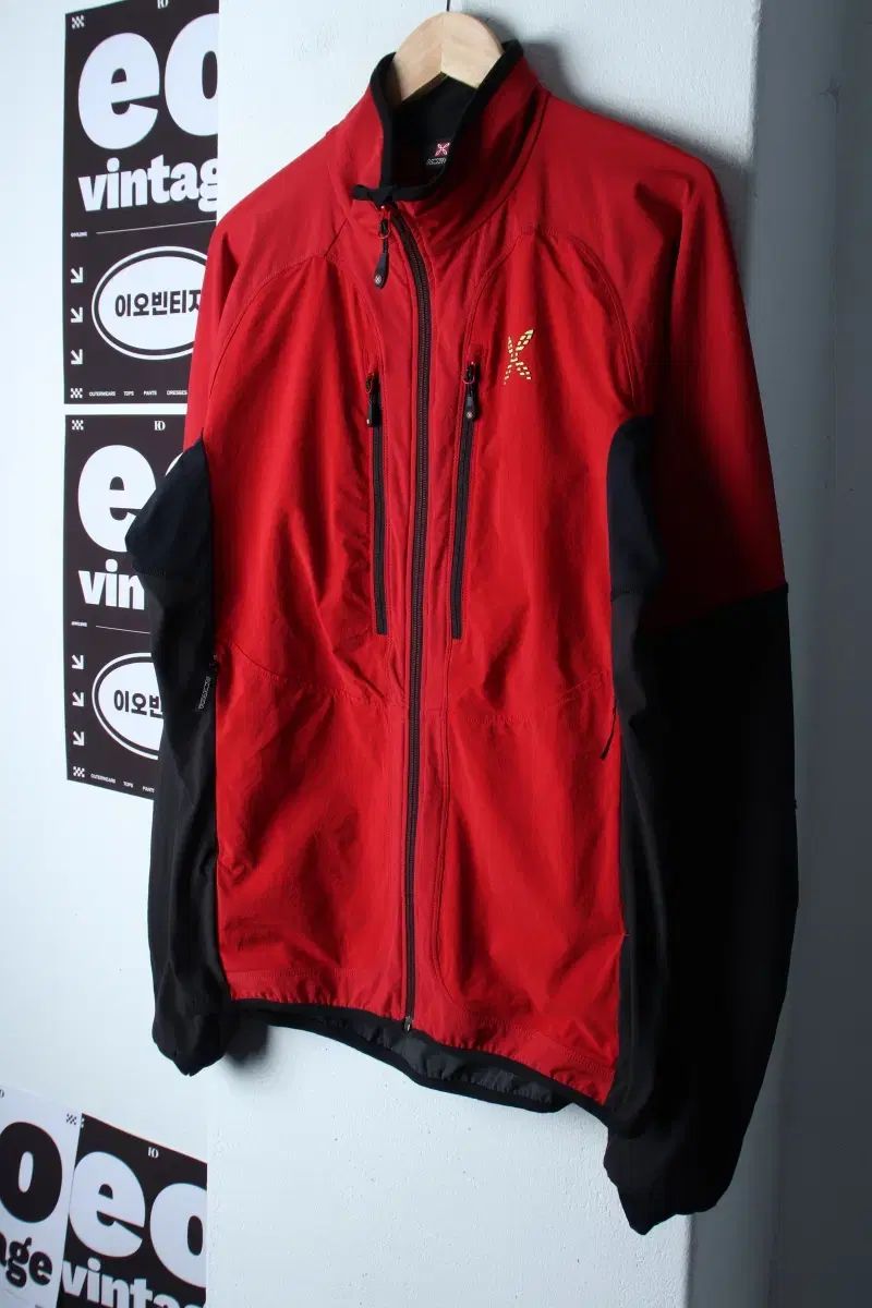 (L-XL) モンチュラ ジップアップ ウィンドブレーカー アウター ジャケット 登山 機能性 軽量 -7E1C